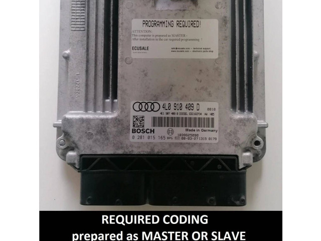 Řídící jednotka 0281015165, 4L0910409D Audi Q7 4L 2008