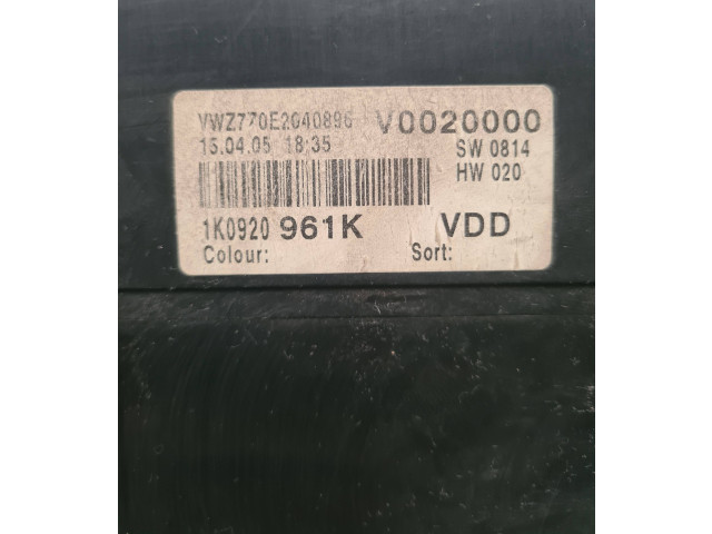 Панель приборов 1K0920961K, V0020000 Volkswagen Golf Plus