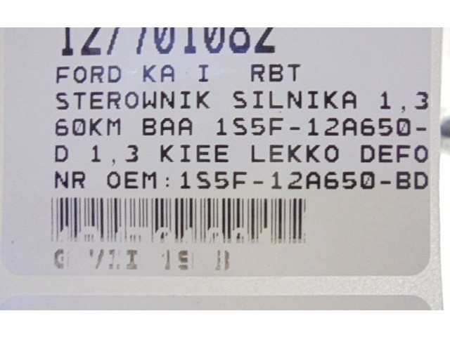 Řídící jednotka 1S5F-12A650-BD, 1S5F-12A650-BD Ford Ka 2001