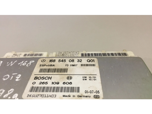 Блок управления АБС 1685450832Q01, 0265109606 Mercedes-Benz A W168