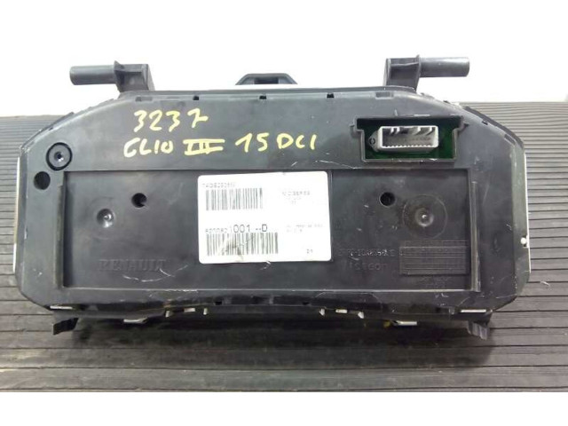 Спидометр (приборный щиток) 8200821001D, E1-A1-47-4   Renault Clio III   для двигателя K9K768
