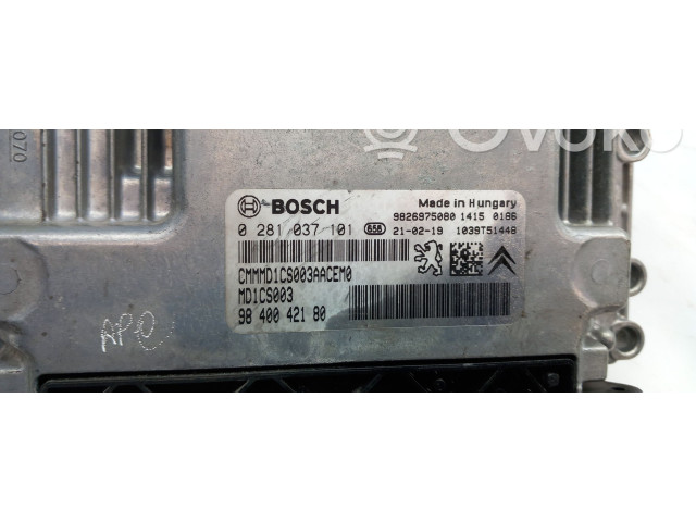 Блок управления двигателя 9840042180, 9826975080 Citroen C3 Aircross