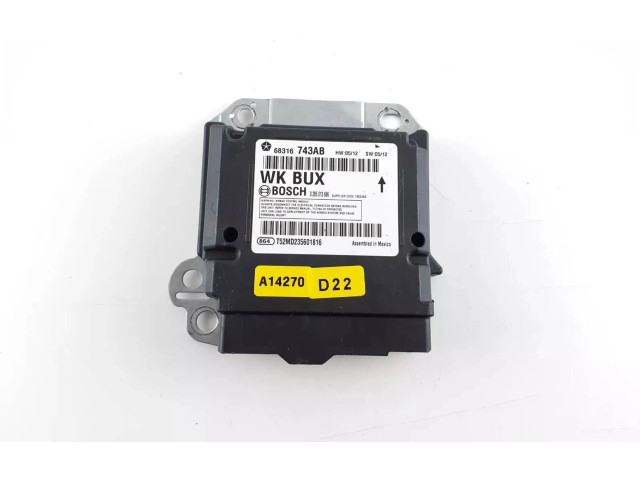 Блок подушек безопасности 68316743AB, 0285013686 Jeep Grand Cherokee