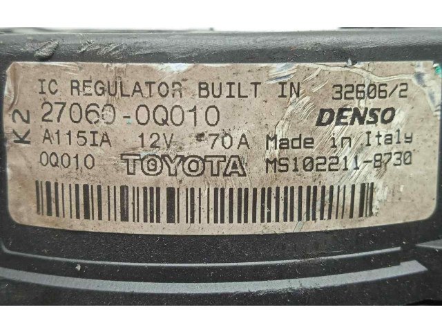 Генератор 70AH-12V-DENSO   Peugeot 107      