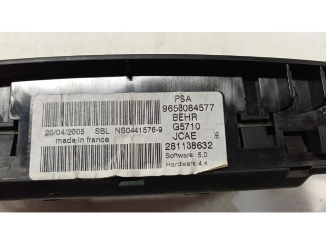 Блок управления климат-контролем 9658084577, 281138632   Citroen C4 I