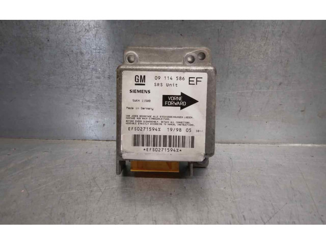 Блок подушек безопасности 09114586, 5WK41150B   Opel Tigra A