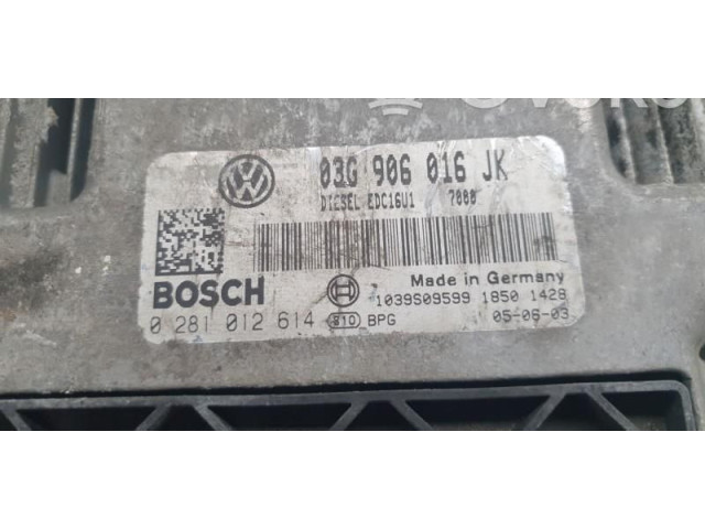 Блок управления двигателем Блок управления 0281012614, 03G906016JK Volkswagen Jetta V