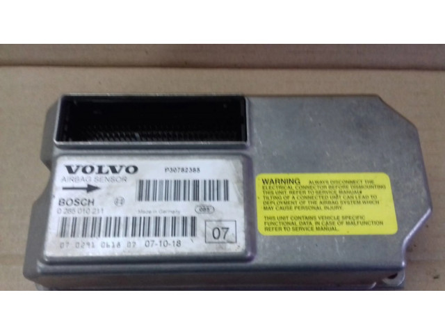 Блок подушек безопасности 0285010211, P30782385   Volvo S60