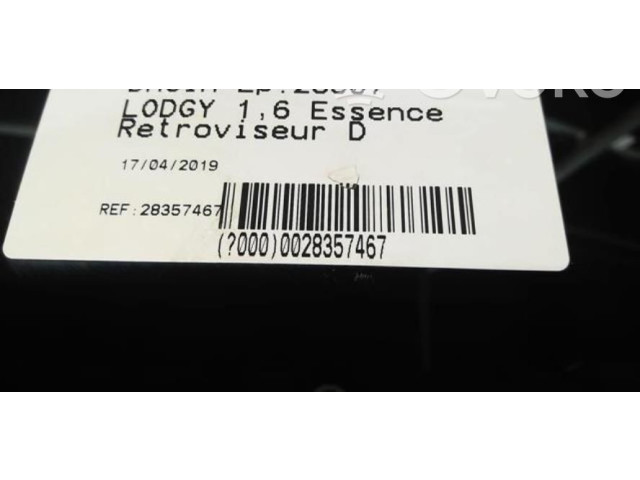 Außenspiegel elektrisch Tür vorne Dacia Lodgy 2012 - года