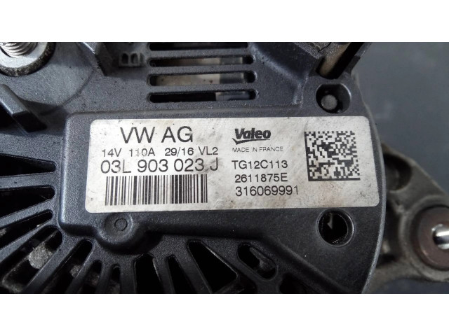 Генератор 03L903023J, 2611875E Skoda Octavia Mk3 (5E) 1.6