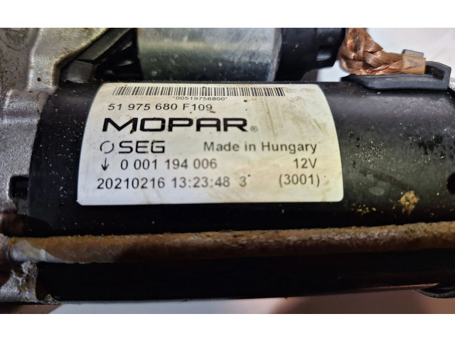 Стартер 51975680, 20210216 Jeep Renegade