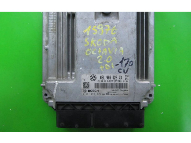 Řídící jednotka 03L906022RD, 0281015875 Skoda Octavia Mk2 (1Z) 2010