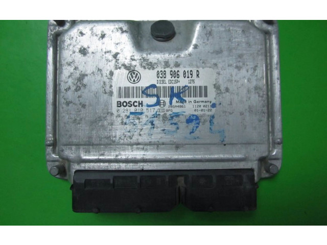 Блок управления двигателем Блок управления 038906019R, 0281010517 Skoda Octavia Mk1 (1U)