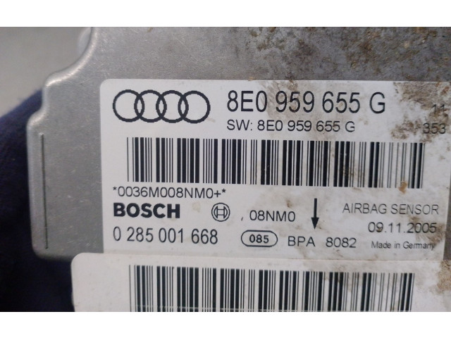 Блок подушек безопасности 8E0959655G, 0285001668 Audi A4 Allroad