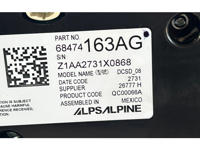 Дисплей    68474163AG, Z1AA2731X0868   Jeep Grand Cherokee WL