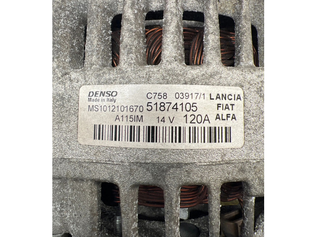 Генератор 51874105, MS1012101670   Jeep Renegade 1.4     