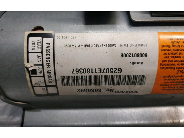 Поршень Надувная подушка для пассажира  8686592  Volvo XC90  