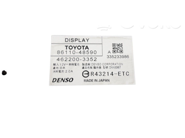 Дисплей 8611048590, 4622003352 Lexus RX 450H