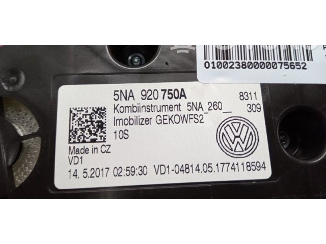 Přístrojová deska  Volkswagen Tiguan 2017   