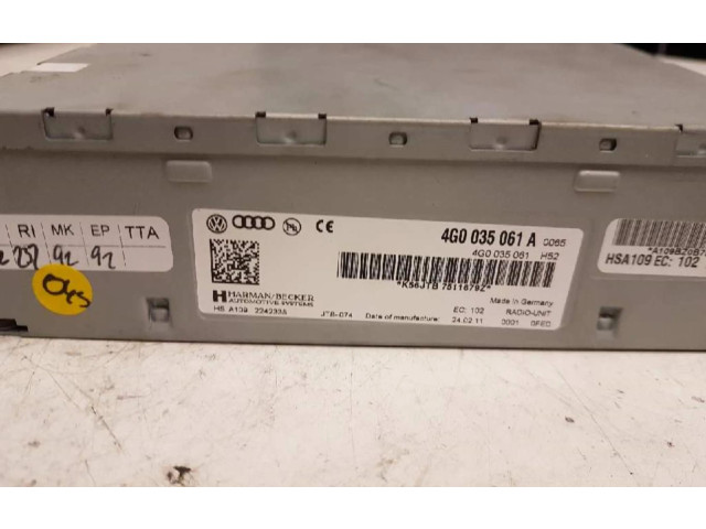 Řídící jednotka 4G0035061A Volkswagen Touareg II