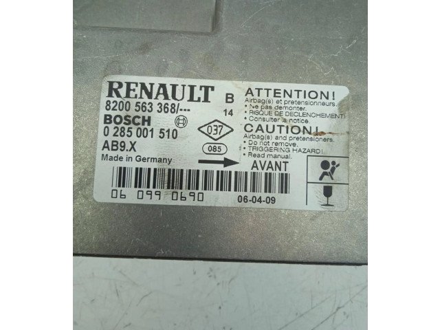 Блок подушек безопасности 0285001510, CENTRALITAAIRBAG   Renault Clio III