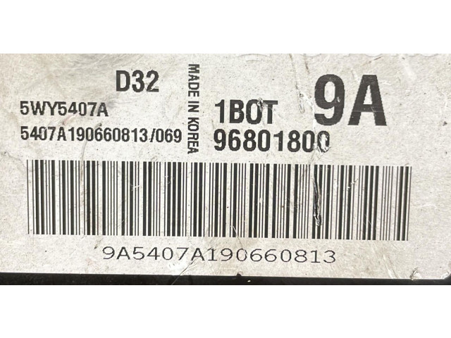 Блок управления двигателя 96801800, 96801800   Chevrolet Matiz