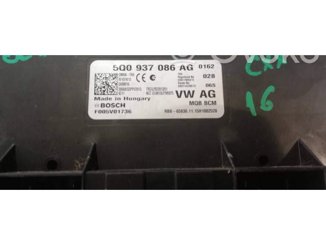 Блок управления 5Q0937086AG, F005V01736   Skoda Octavia Mk3 (5E)
