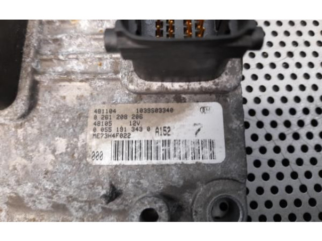 Блок управления двигателя 1039S03340, ME73H4F022 Fiat Idea