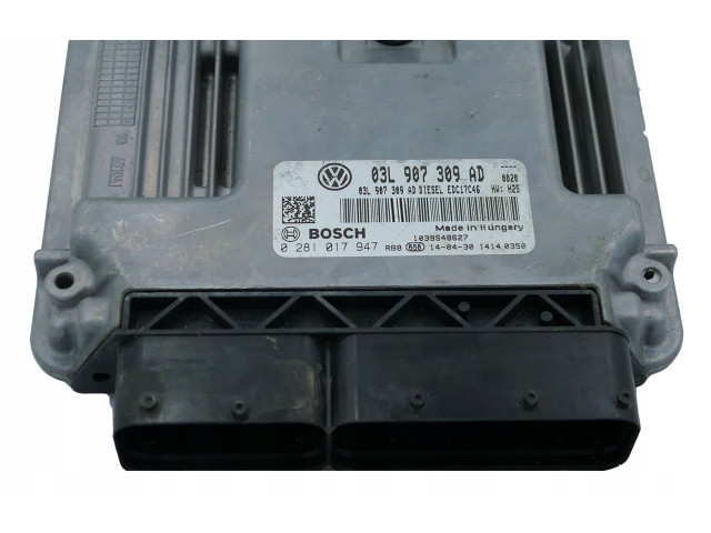 Řídící jednotka 03L907307AD, 0281017947   Volkswagen Tiguan 2001