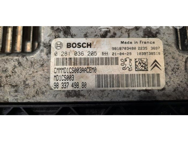 Блок управления двигателя 9833749880   Peugeot Expert