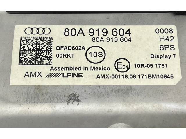 Дисплей 80A919604, OEAD602A Audi Q5 SQ5