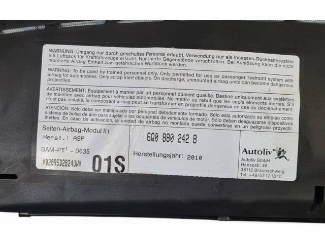 Подушка безопасности в сиденье 6Q0880242B Skoda Fabia Mk2 (5J)