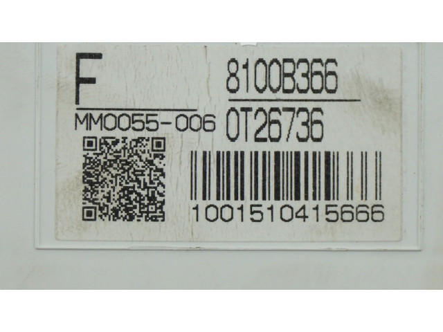 Панель приборов 8100B366, 0T26736 Mitsubishi Lancer X