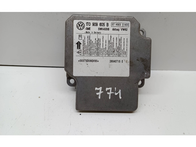 Блок подушек безопасности 1T0909605B, 5WK43518 Volkswagen Touran I