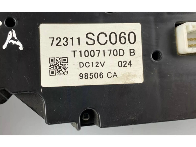 Блок управления климат-контролем 72311SC060 Subaru Forester SH