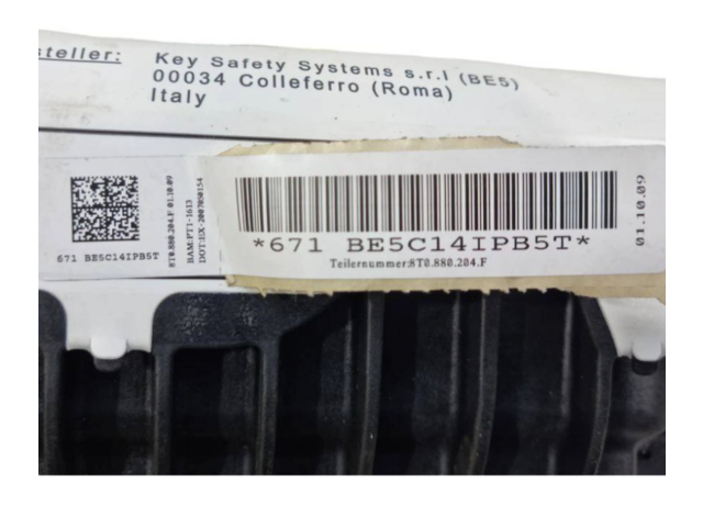 Подушка безопасности пассажира 8T0880204F, BE5C14IPB5T   Audi A5 8T 8F