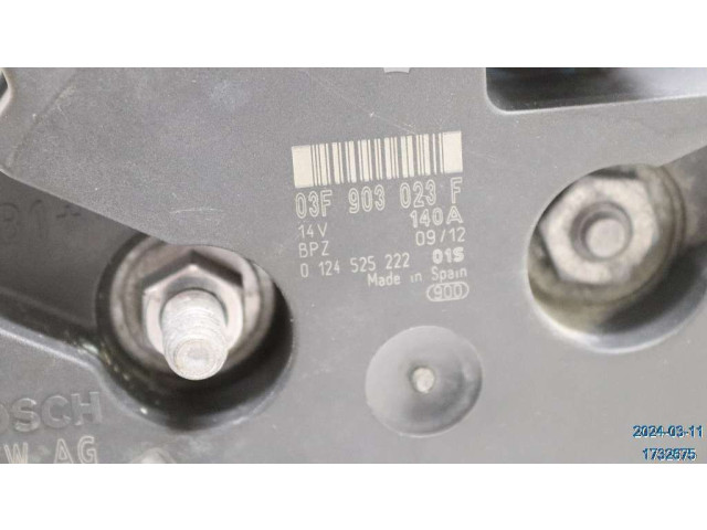 Генератор 03F903023FX Skoda Fabia Mk2 (5J)