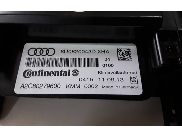 Модуль блока управления кондиционером 8U0820043D Audi Q3 8U