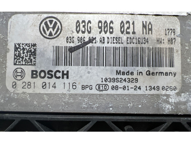 Řídící jednotka 03G906021NA, 03G906021AB Volkswagen Caddy 2008