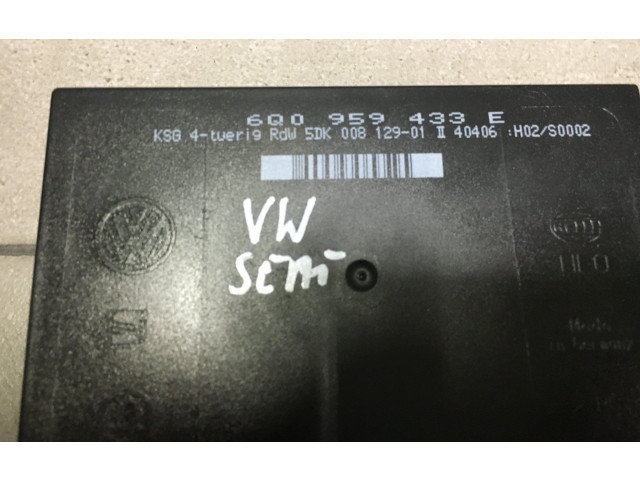 Комфортный модуль 06Q959433E Skoda Fabia Mk1 (6Y)