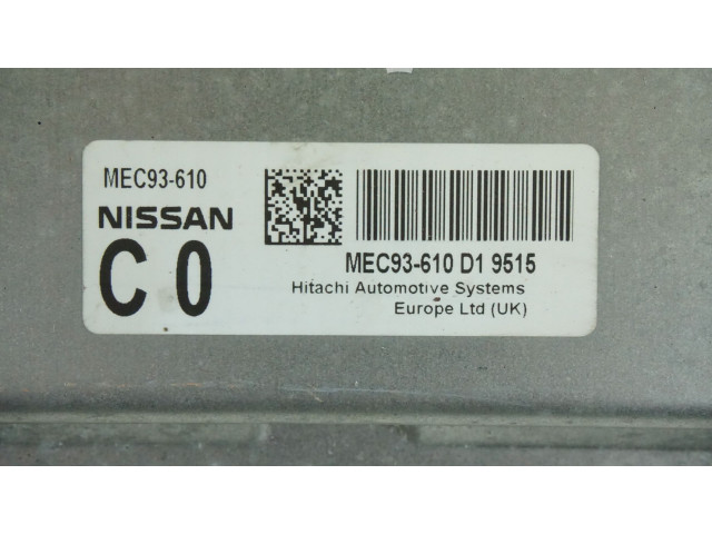 Řídící jednotka MEC93610 Nissan Qashqai 2006