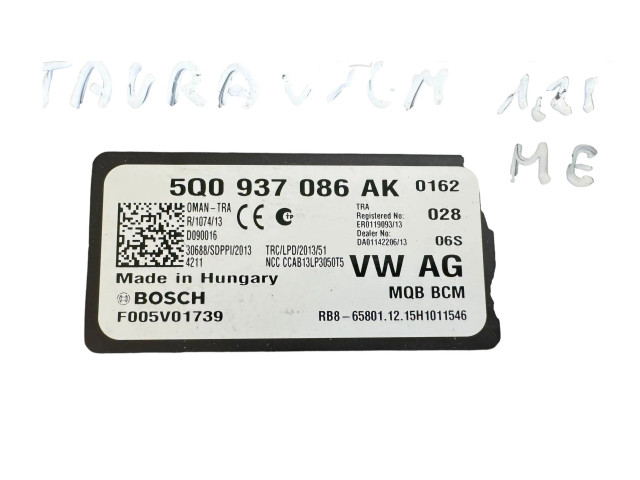 Блок комфорта 5Q0937086AK, F005V01739 Volkswagen Touran III