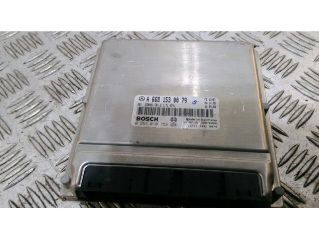 Řídící jednotka A6681530079, 0281010752 Mercedes-Benz A W168 2005