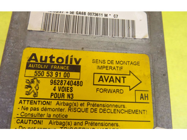 Блок управления надувных подушек 550539100, 9628740480 Peugeot 306 - года