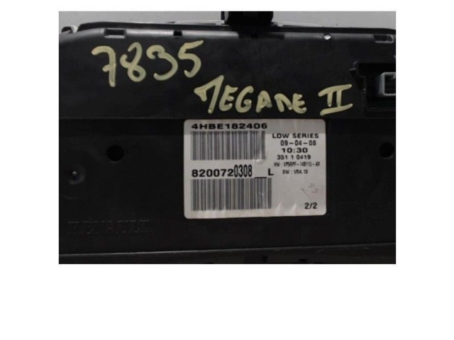 Přístrojová deska Renault Megane II 2008 8200720314, 8200720314