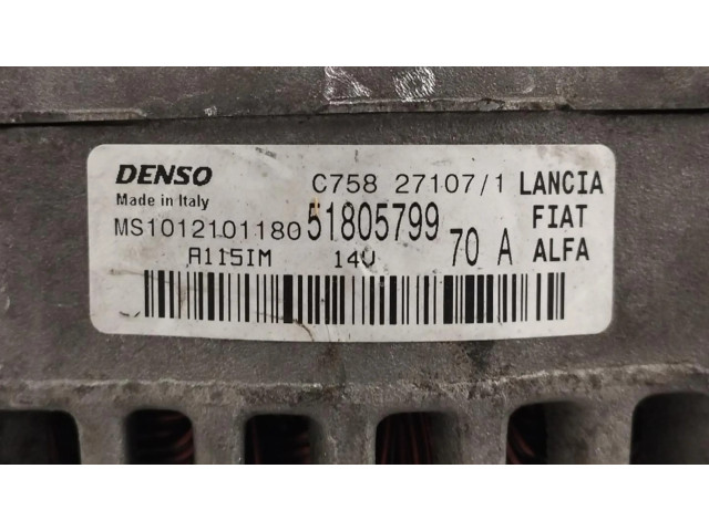 Генератор 51805799, 70A Lancia Ypsilon 1.2