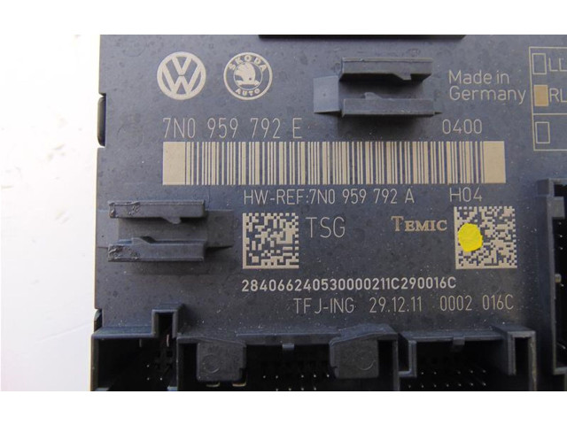 Блок управления 7N0959792E Skoda Yeti (5L)