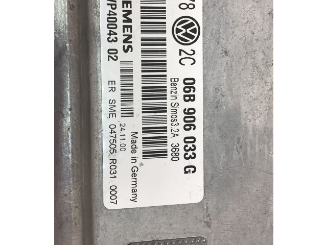 Řídící jednotka 06B906033G, 5WP4004302 Volkswagen PASSAT B5 1998