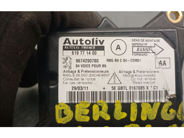 Блок подушек безопасности 9674290780, 619771400AUTOLIV Citroen Berlingo