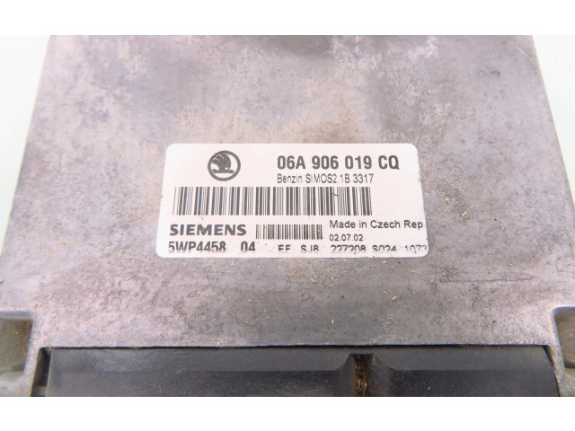 Блок управления двигателя 5WP445804, 06A906019CQ Skoda Octavia Mk1 (1U)